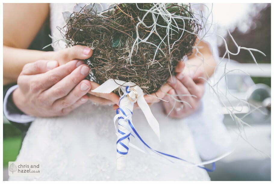 bride and groom wedding portrait flowers bouquet grandmothers wedding rings documentary Hull Wedding Photographer Bishop Burton College Wedding Photography Hull by Chris and Hazel Wedding Photography Ross laurelin Matulis