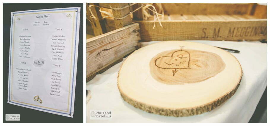 signing book and signing wooden log documentary Hull Wedding Photographer Bishop Burton College Wedding Photography Hull by Chris and Hazel Wedding Photography Ross laurelin Matulis