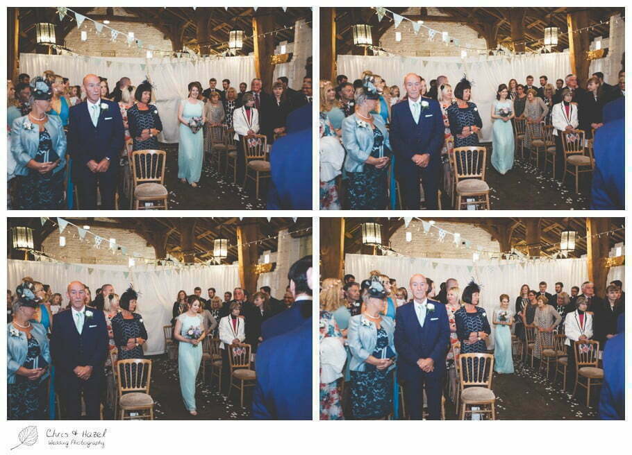 wedding ceremony, barn, documentary wedding photography, Keighley ,Wedding Photographer, East Riddlesden Hall, Wedding Photography, Chris and Hazel Wedding Photography, Craig beasley, Stephanie Stubbs,