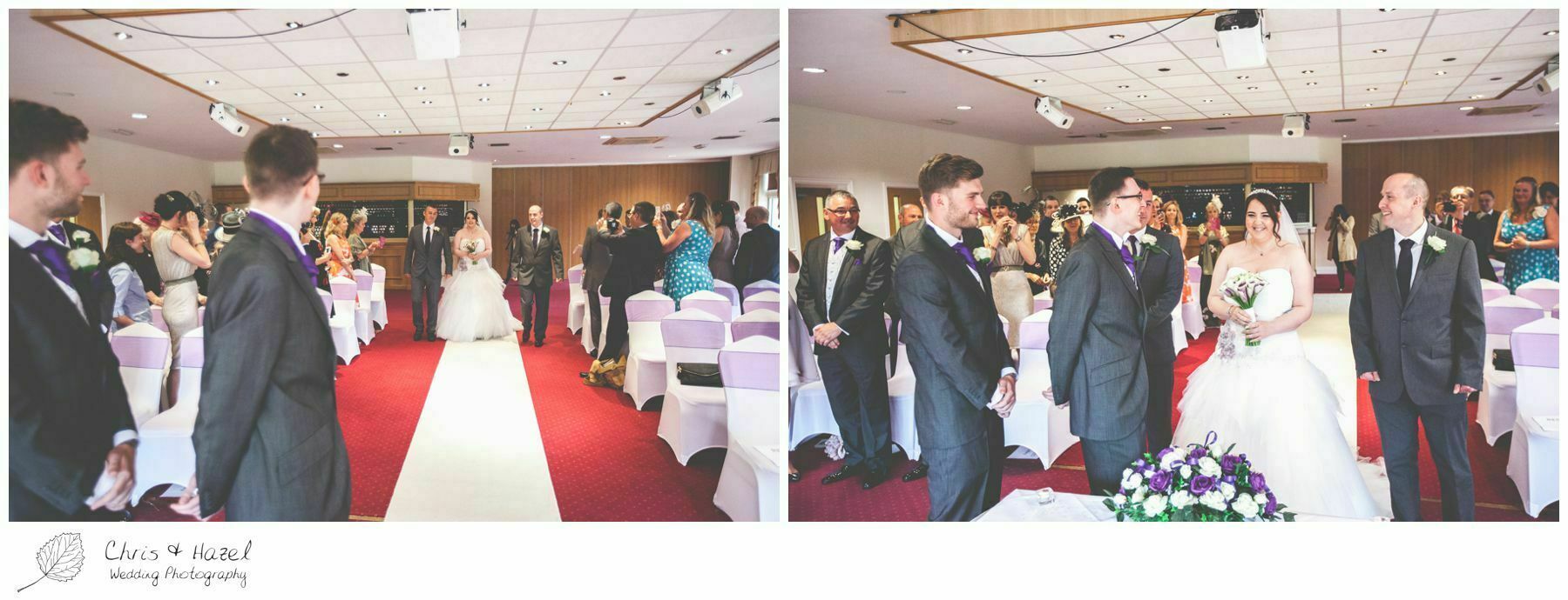 bride walking down aisle, bagden hall wedding venue, documentary wedding photography, denny dale, huddersfield, Wedding Photographer, Bagden Hall, Wedding Photography, Chris and Hazel Wedding Photography, Alex tomenson, Vicky hunt