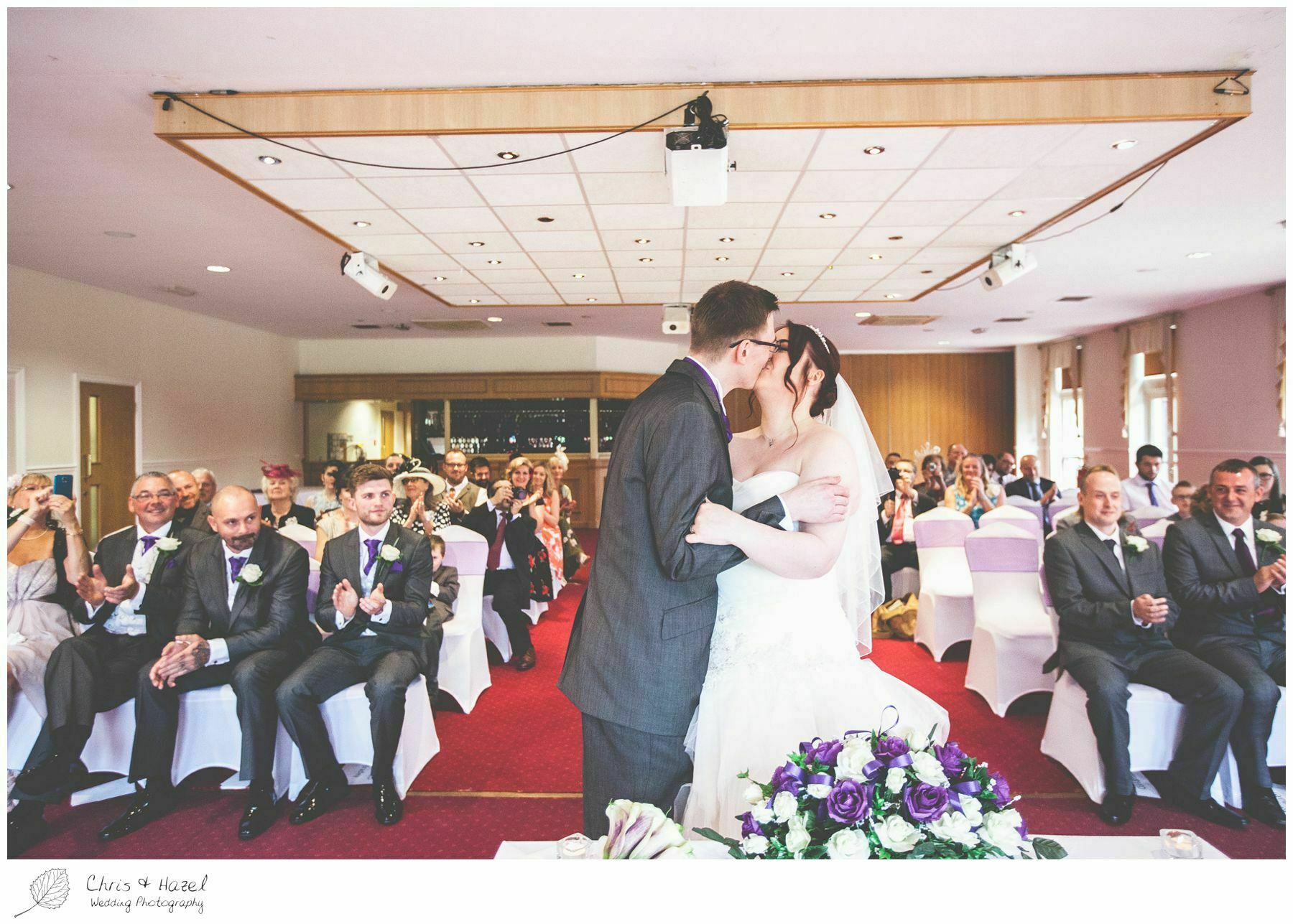 first kiss, bagden hall wedding venue, documentary wedding photography, denny dale, huddersfield, Wedding Photographer, Bagden Hall, Wedding Photography, Chris and Hazel Wedding Photography, Alex tomenson, Vicky hunt