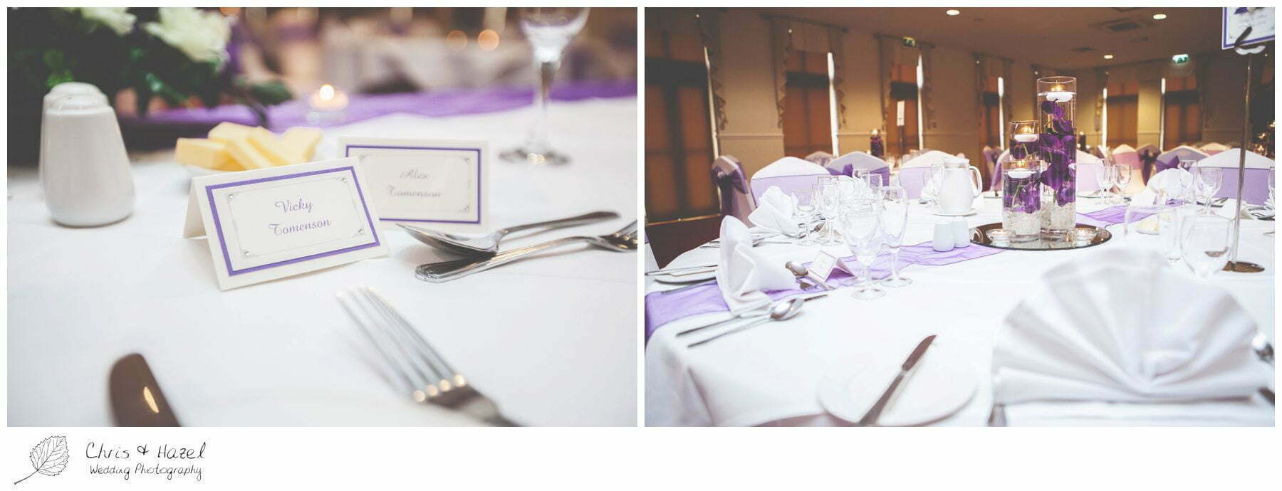 wedding table decorations, centre pieces, bagden hall wedding venue, documentary wedding photography, denny dale, huddersfield, Wedding Photographer, Bagden Hall, Wedding Photography, Chris and Hazel Wedding Photography, Alex tomenson, Vicky hunt