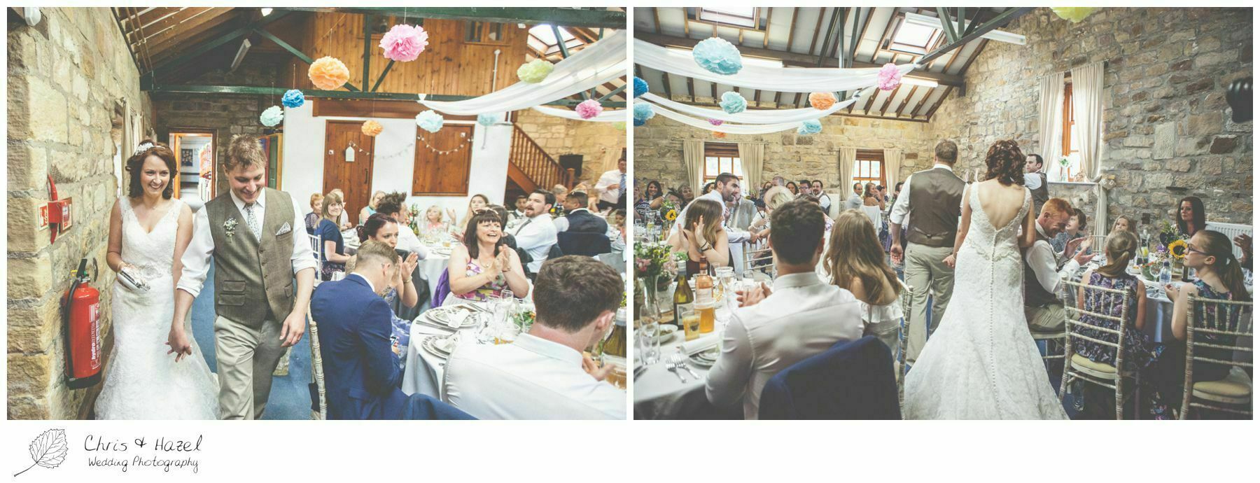 wedding breakfast barn, wood wedding theme, eco wedding, love letters, wedding, Eccup Wedding Photographer, Lineham Farm, Wedding Photography Leeds, Chris and Hazel Wedding Photography, Richard Wyatt, Laura Kelly