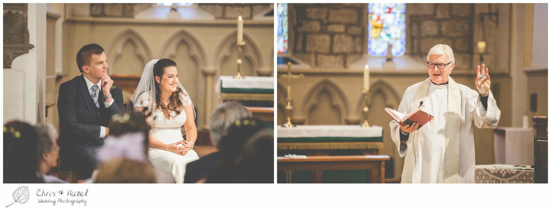 bride and groom at altar, st marys church, wedding, south milford Wedding Photographer, the engine shed, Wedding Photography wetherby, Chris and Hazel Wedding Photography, stevie pollard, stevie standerline, paul standerline,