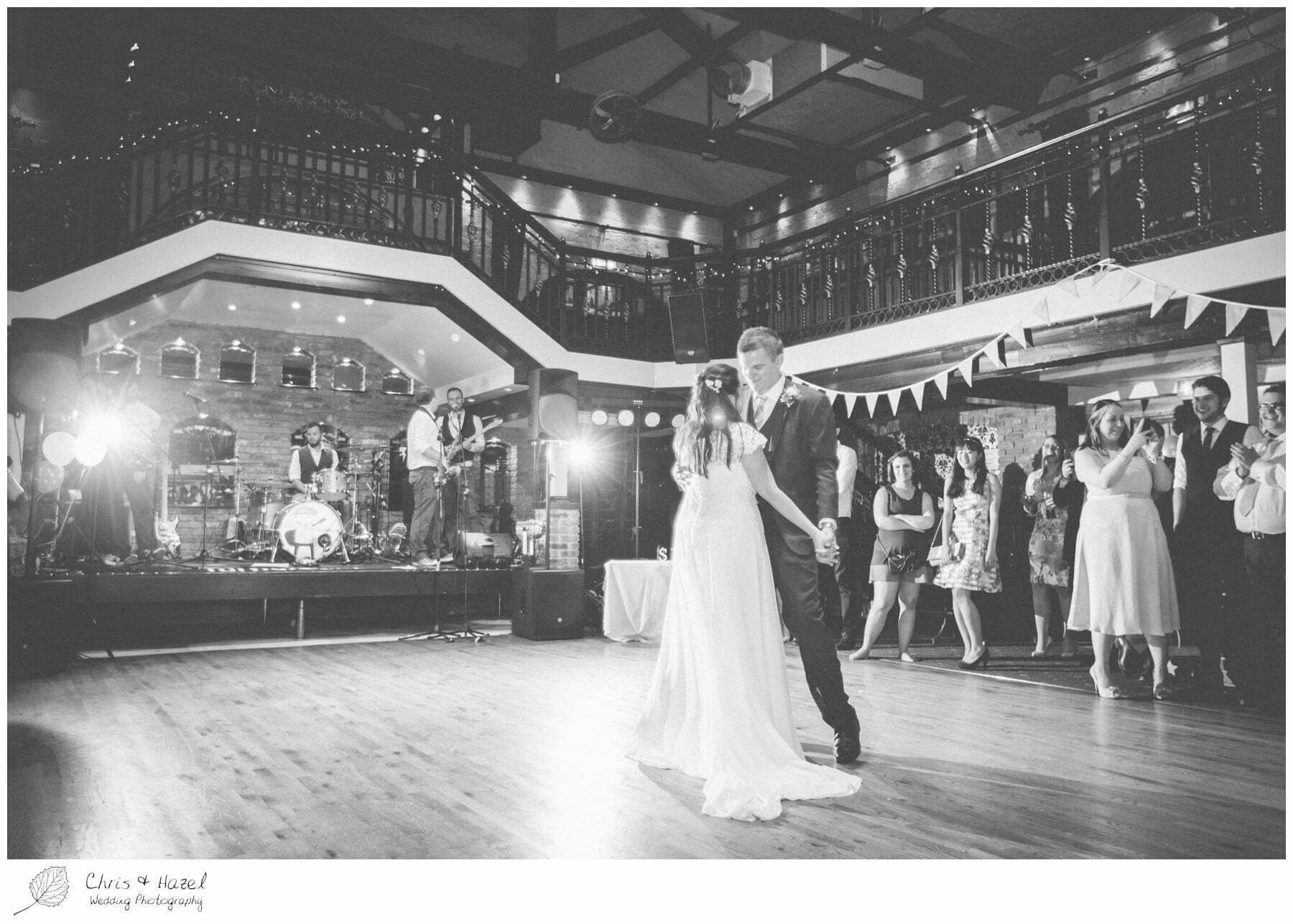 bride and groom first dance, first dance, wedding, south milford Wedding Photographer, the engine shed, wetherby wedding venue, Wedding Photography wetherby, Chris and Hazel Wedding Photography, stevie pollard, stevie standerline, paul standerline,