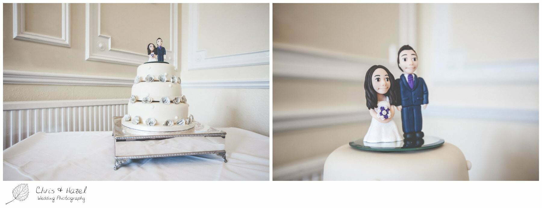 wedding cake, flowers, bride and groom cake top, documentary wedding photography, the cairn hotel, the cairn hotel wedding photographer, wedding photography harrogate, wedding photography yorkshire, chris and hazel wedding photography, scott Dixon, caroline ellis, caroline Dixon