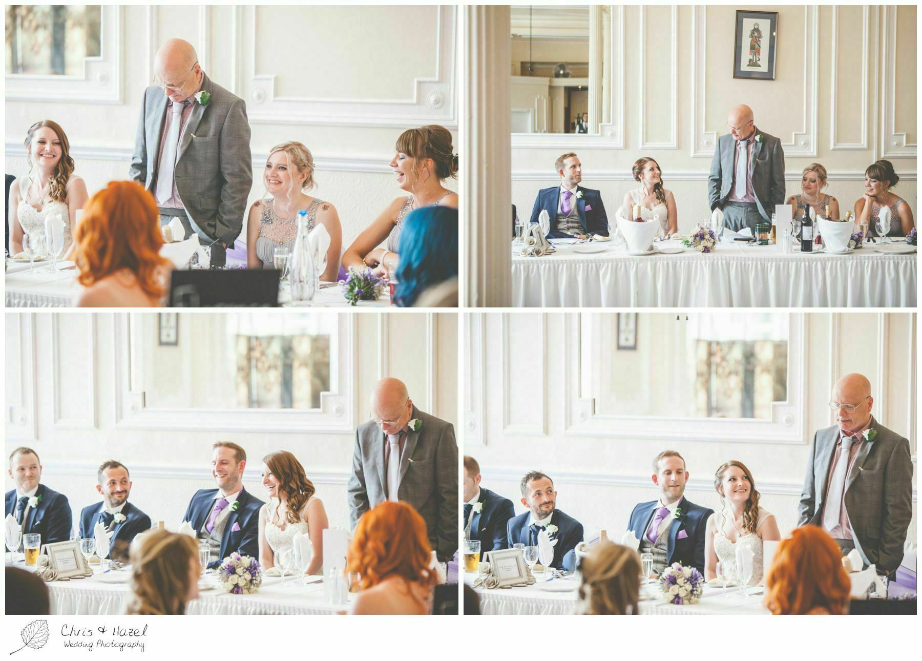 father of bride speech, toast, wedding breakfast, documentary wedding photography, the cairn hotel, the cairn hotel wedding photographer, wedding photography harrogate, wedding photography yorkshire, chris and hazel wedding photography, scott Dixon, caroline ellis, caroline Dixon