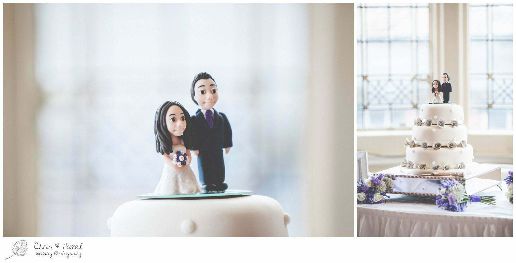 wedding cake, flowers, bride and groom cake top, documentary wedding photography, the cairn hotel, the cairn hotel wedding photographer, wedding photography harrogate, wedding photography yorkshire, chris and hazel wedding photography, scott Dixon, caroline ellis, caroline Dixon