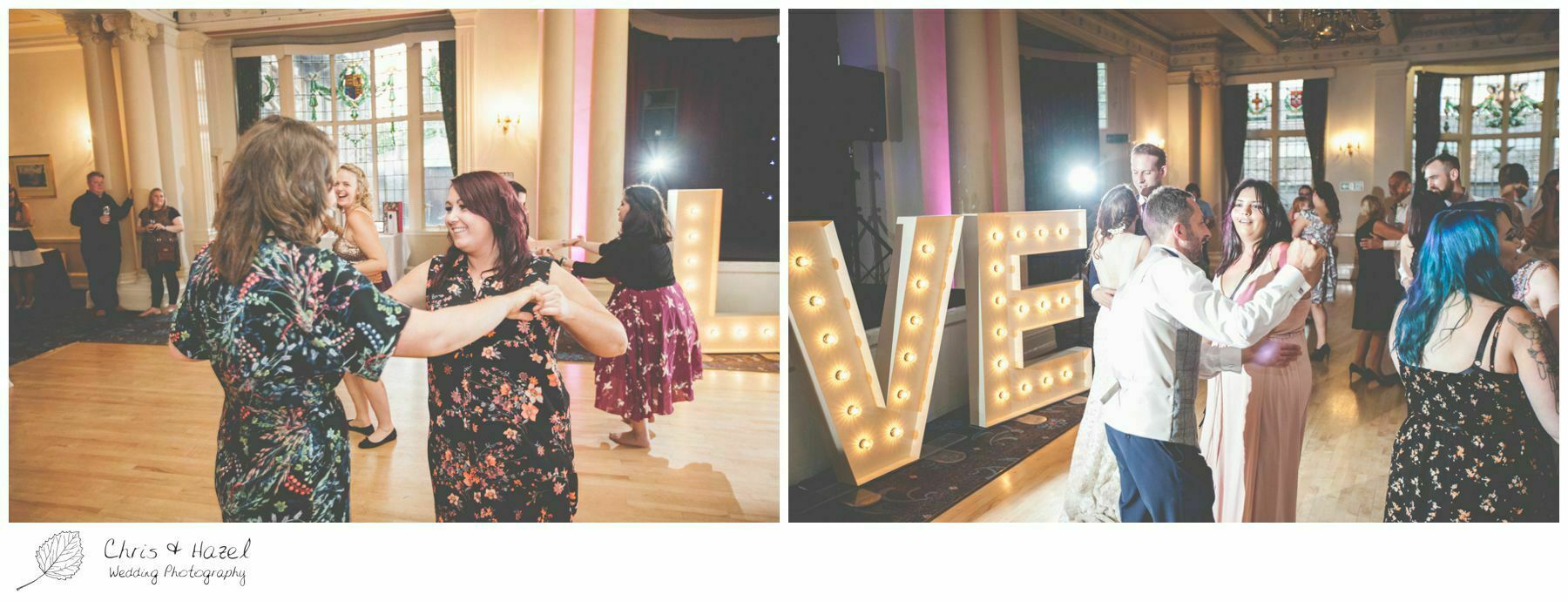 bride and groom first dance, bride and groom with love letters, wedding big love letters, light up love letters, documentary wedding photography, the cairn hotel, the cairn hotel wedding photographer, wedding photography harrogate, wedding photography yorkshire, chris and hazel wedding photography, scott Dixon, caroline ellis, caroline Dixon