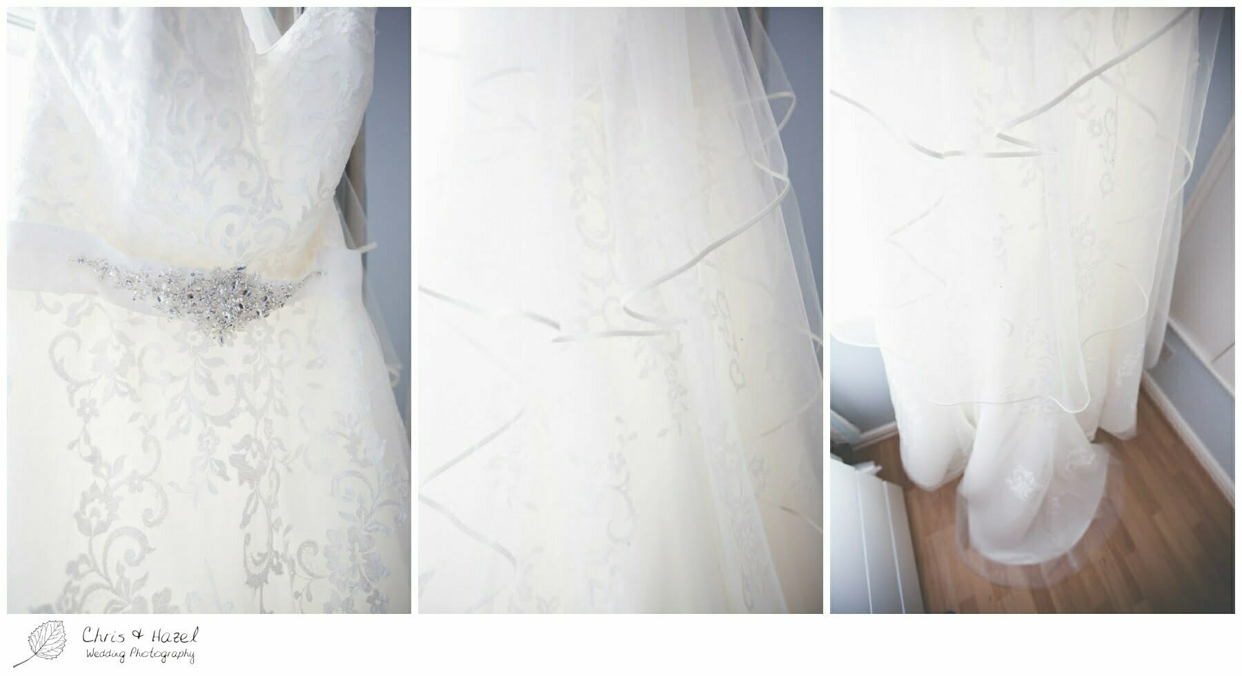 wedding dress, wedding dress hanging up, hung up, wedding dress, Barnsley wedding photographer, barnsley wedding photography, burntwood court hotel wedding photography, west Yorkshire wedding photography, chris and hazel wedding photography, simon Devonport, Rebecca silcock, Rebecca Devonport,