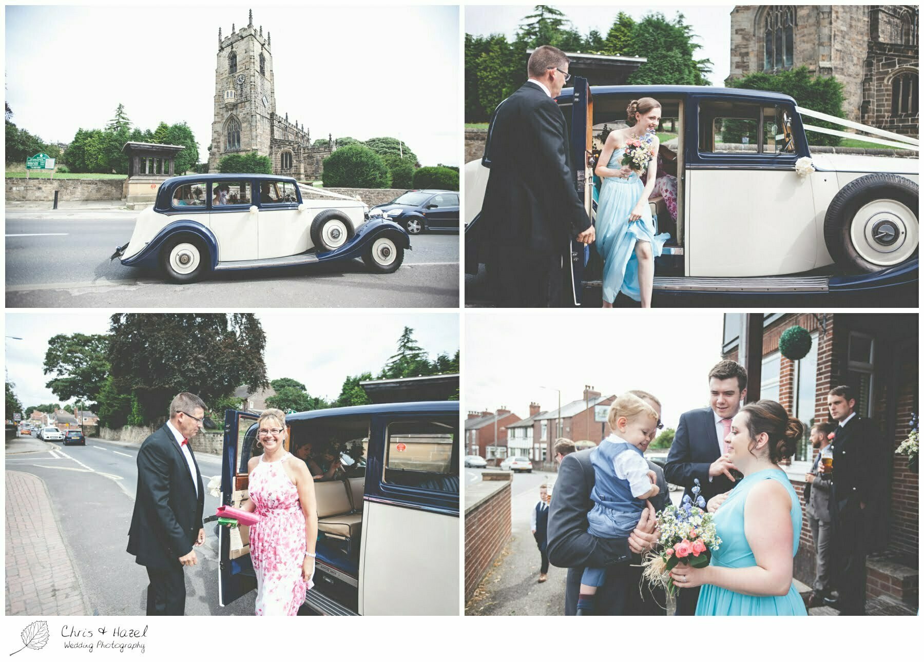 wedding car outside church, st john the baptist church, royston st john the baptist church, Barnsley wedding photographer, barnsley wedding photography, burntwood court hotel wedding photography, west Yorkshire wedding photography, chris and hazel wedding photography, simon Devonport, Rebecca silcock, Rebecca Devonport,
