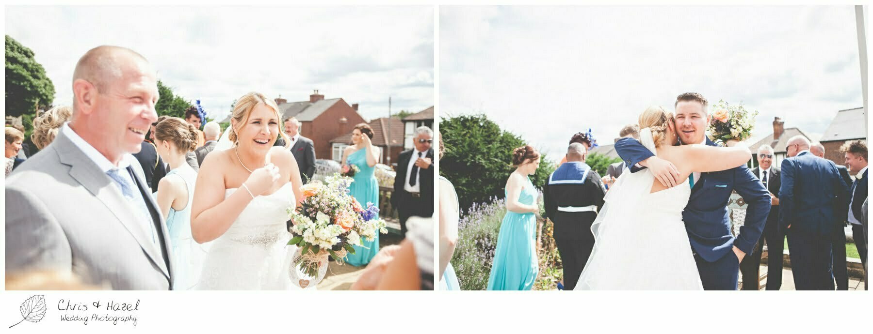 guests outside st john the baptist church, royston st john the baptist church, Barnsley wedding photographer, barnsley wedding photography, burntwood court hotel wedding photography, west Yorkshire wedding photography, chris and hazel wedding photography, simon Devonport, Rebecca silcock, Rebecca Devonport,