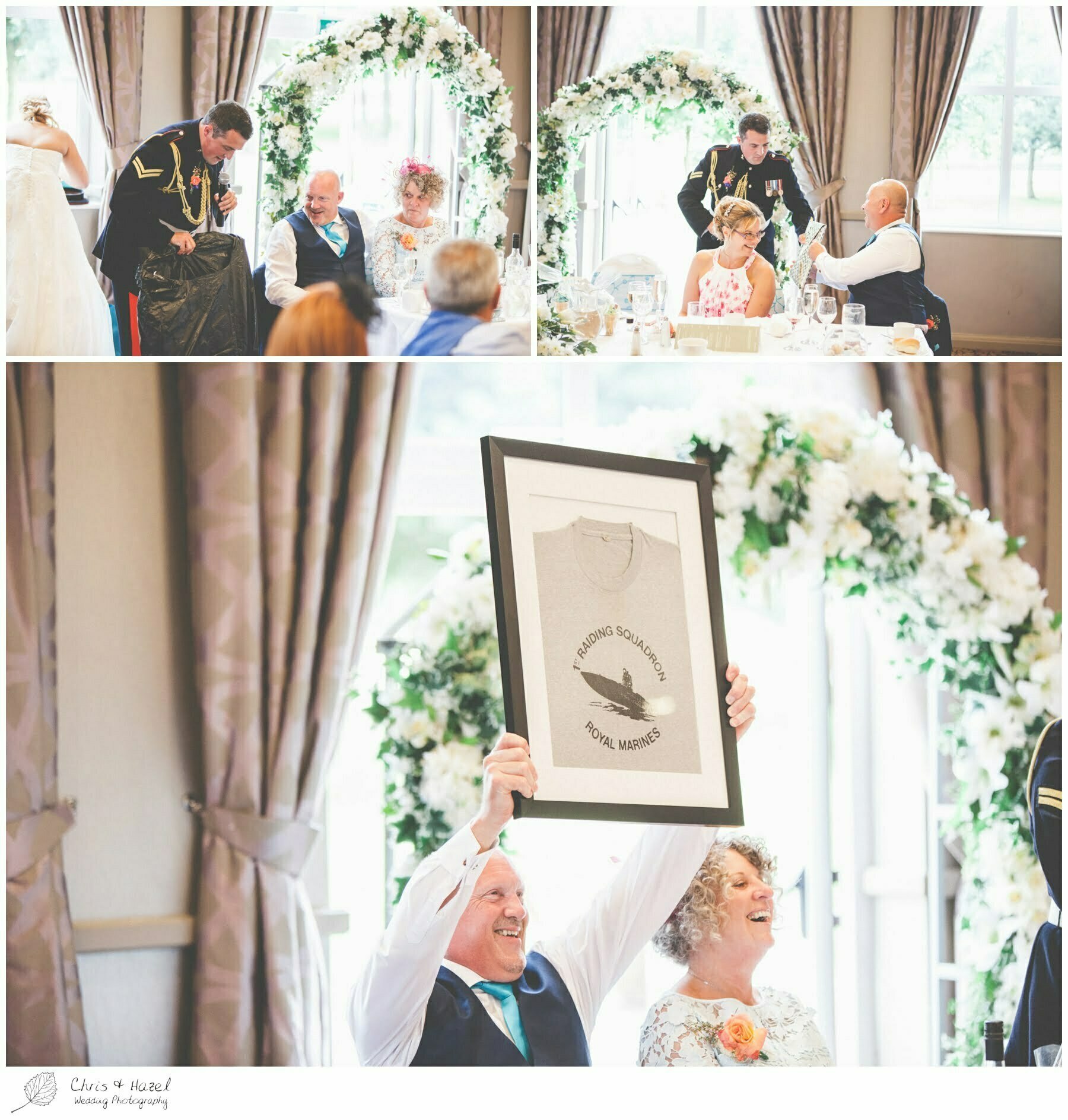Guests reaction wedding speech, documentary wedding photographs, Barnsley wedding photographer, barnsley wedding photography, burntwood court hotel wedding photography, west Yorkshire wedding photography, chris and hazel wedding photography, simon Devonport, Rebecca silcock, Rebecca Devonport,