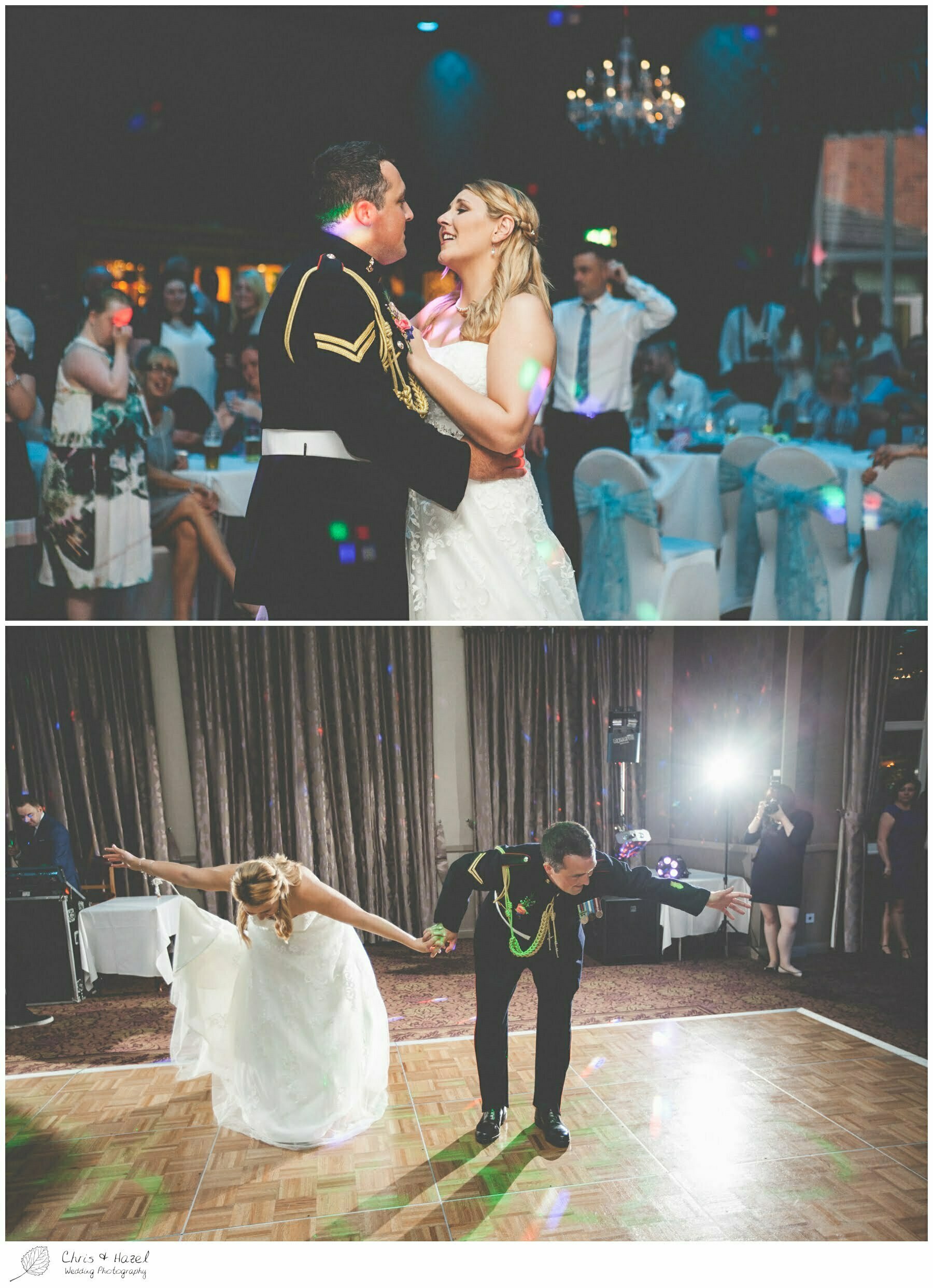 Bride and groom first dance, documentary wedding photographs, Barnsley wedding photographer, barnsley wedding photography, burntwood court hotel wedding photography, west Yorkshire wedding photography, chris and hazel wedding photography, simon Devonport, Rebecca silcock, Rebecca Devonport,