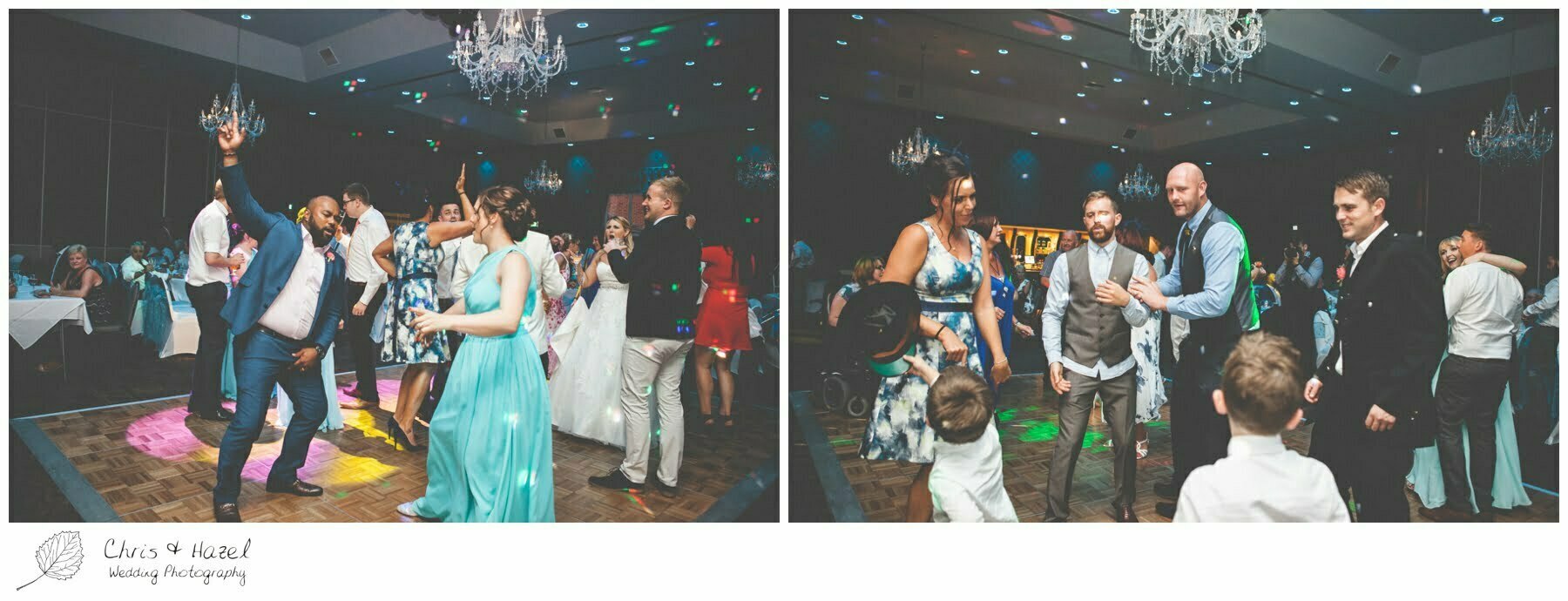 Guests dancing, documentary wedding photographs, Barnsley wedding photographer, barnsley wedding photography, burntwood court hotel wedding photography, west Yorkshire wedding photography, chris and hazel wedding photography, simon Devonport, Rebecca silcock, Rebecca Devonport,