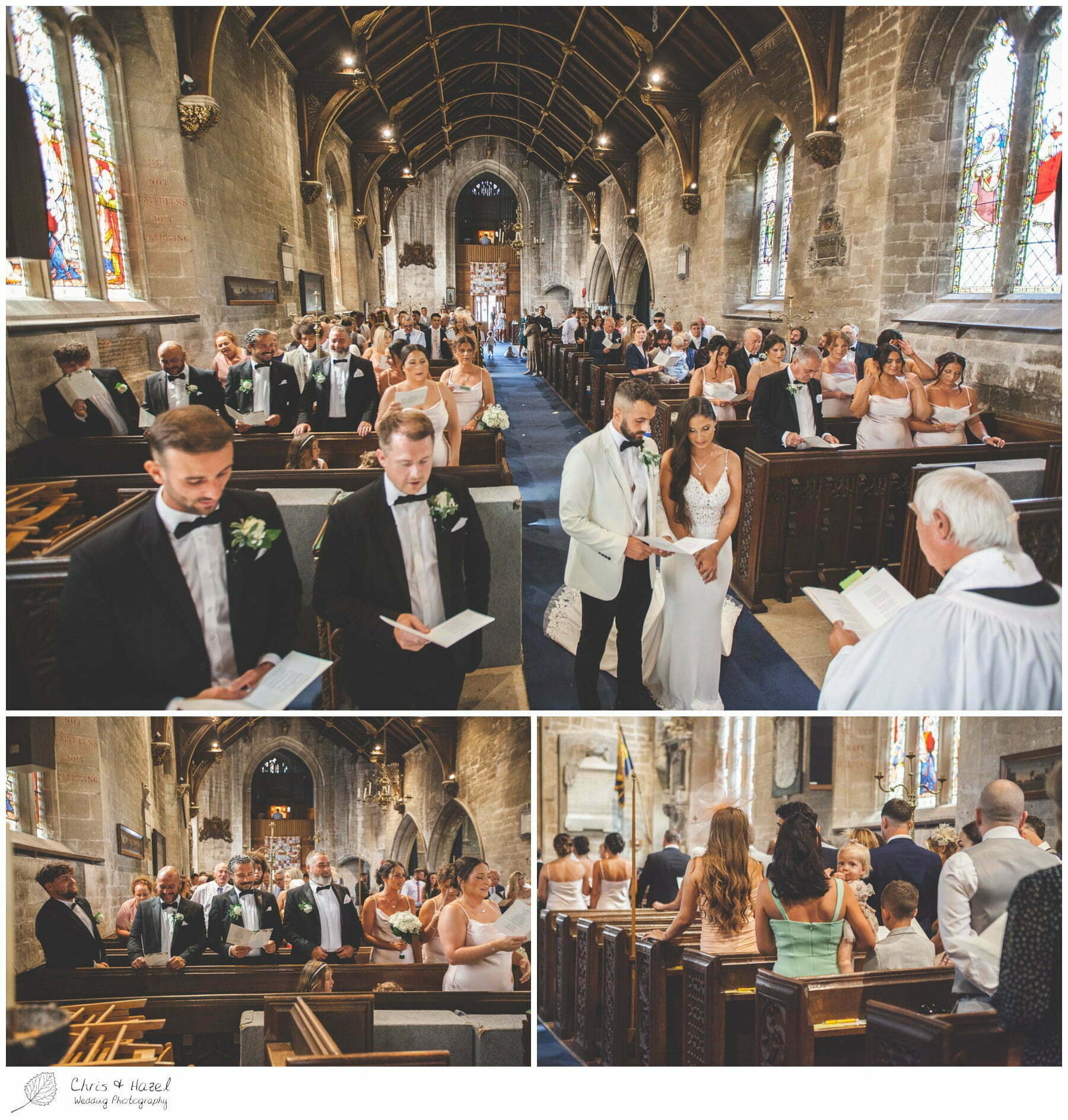 Bride and groom at altar, St Marys church Bitton, St Marys church wedding day, Bath Wedding Photographer, Documentary wedding photography Bath, Bath Wedding Day, Bitton Wedding Photographer,