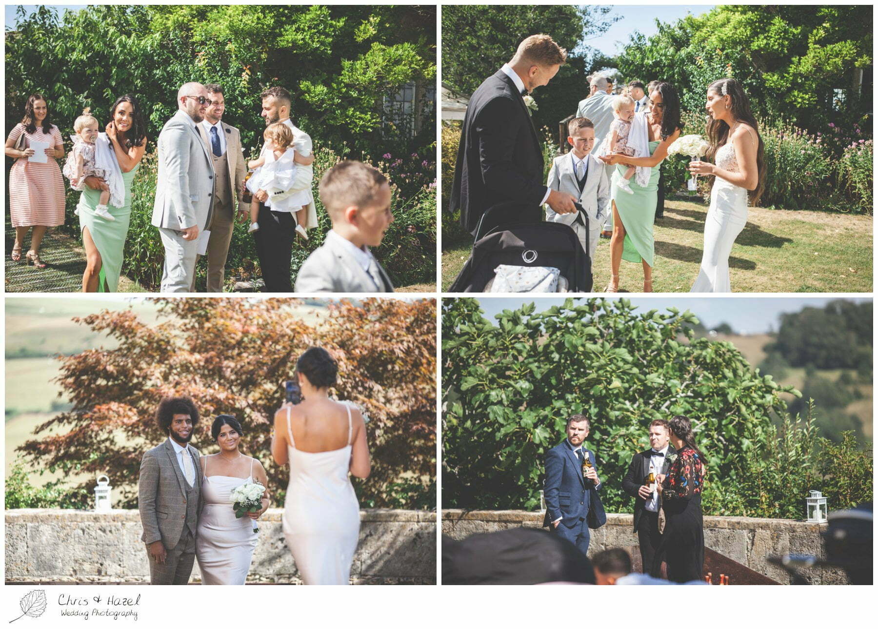 Guests outside at summer wedding reception, Hamswell House, Wedding marquee reception, Hamswell House Wedding Photography, Hamswell House Wedding Photographs, Bath Wedding Photographer, Documentary wedding photography Bath, Bath Wedding Day,