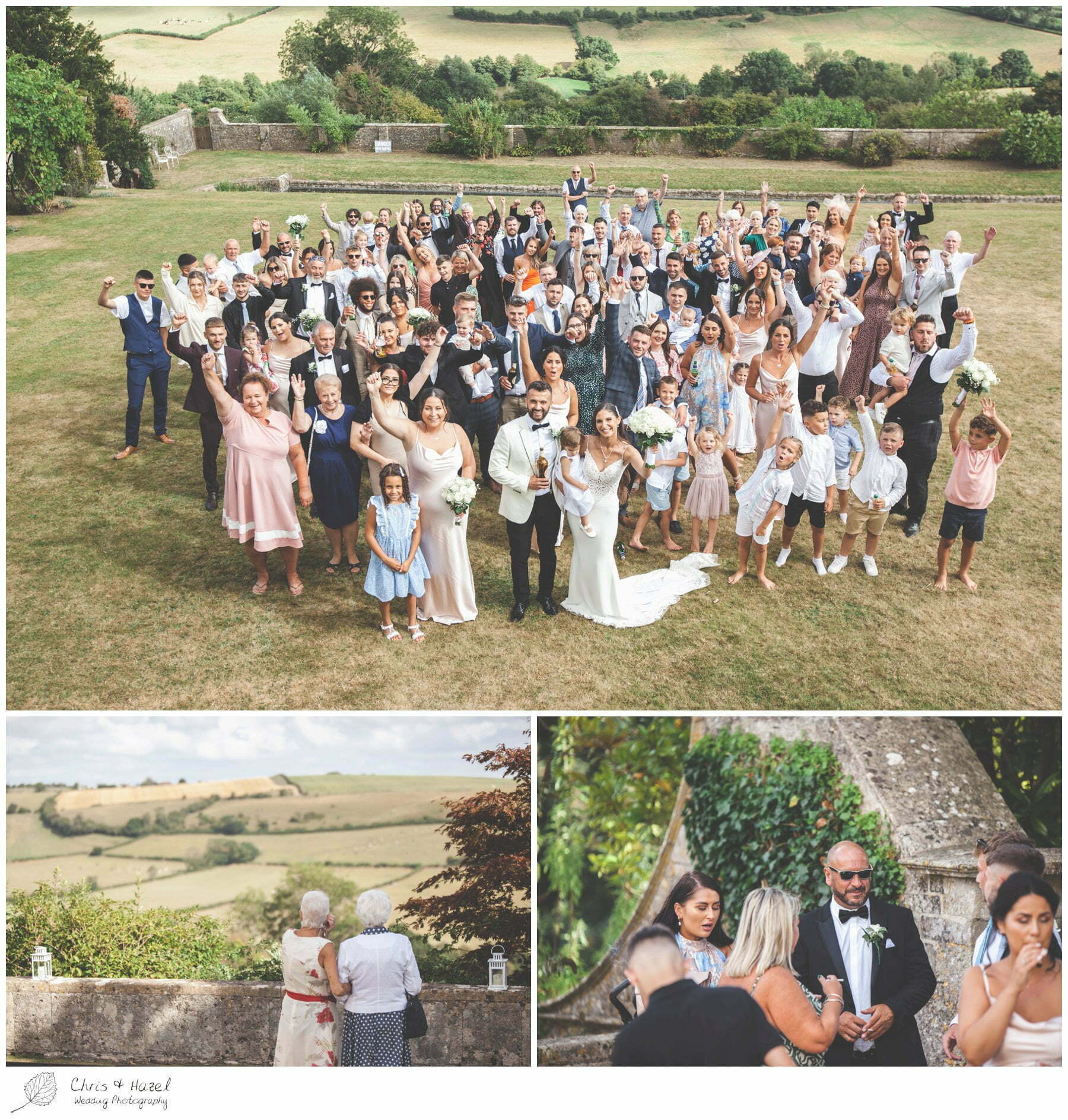 All wedding party photograph, Large group photograph, formal photographs, family photographs, Hamswell House, Wedding marquee reception, Hamswell House Wedding Photography, Hamswell House Wedding Photographs, Bath Wedding Photographer, Documentary wedding photography Bath, Bath Wedding Day,