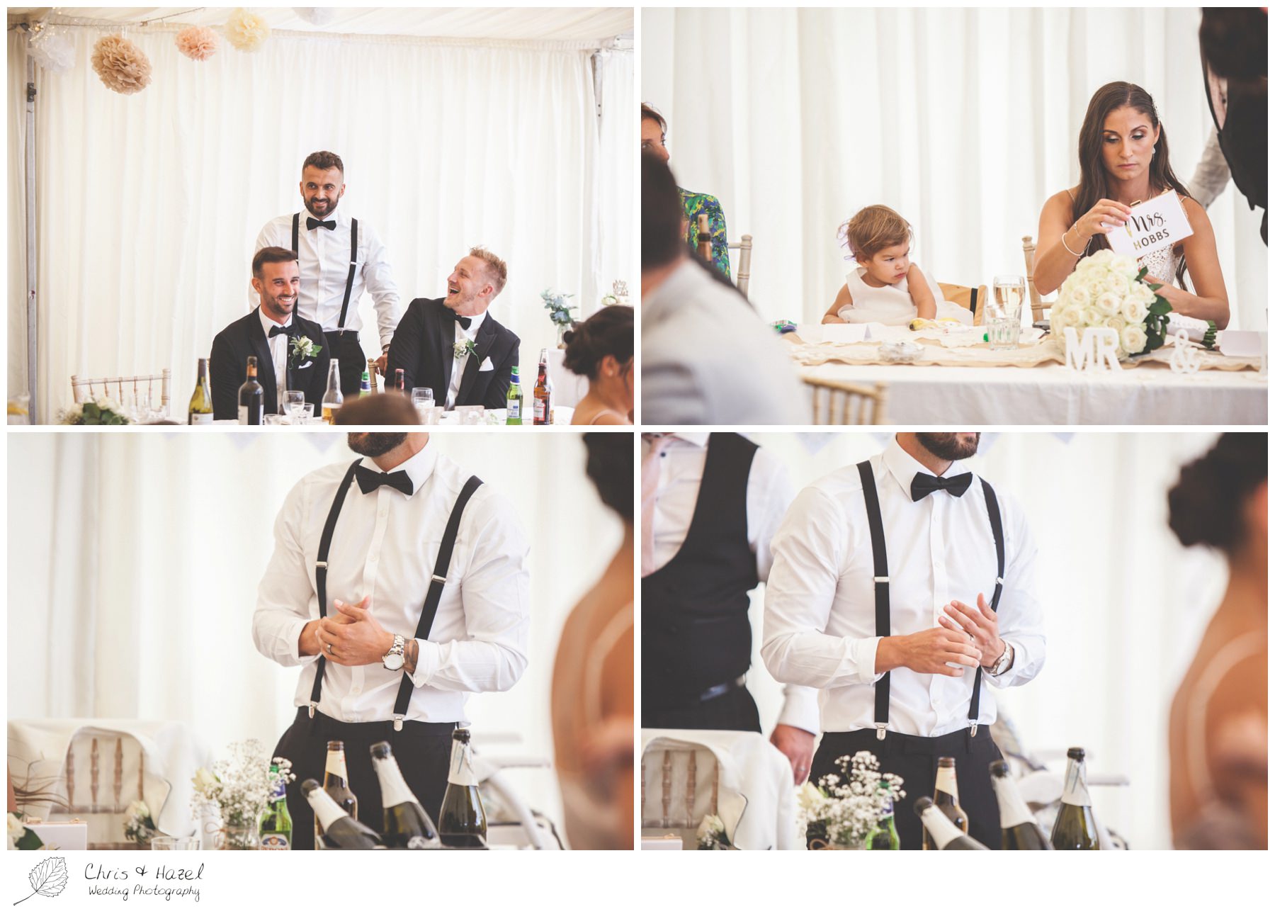 Grooms speech, speech reactions, wedding breakfast, Hamswell House, Wedding marquee reception, Hamswell House Wedding Photography, Hamswell House Wedding Photographs, Bath Wedding Photographer, Documentary wedding photography Bath, Bath Wedding Day,