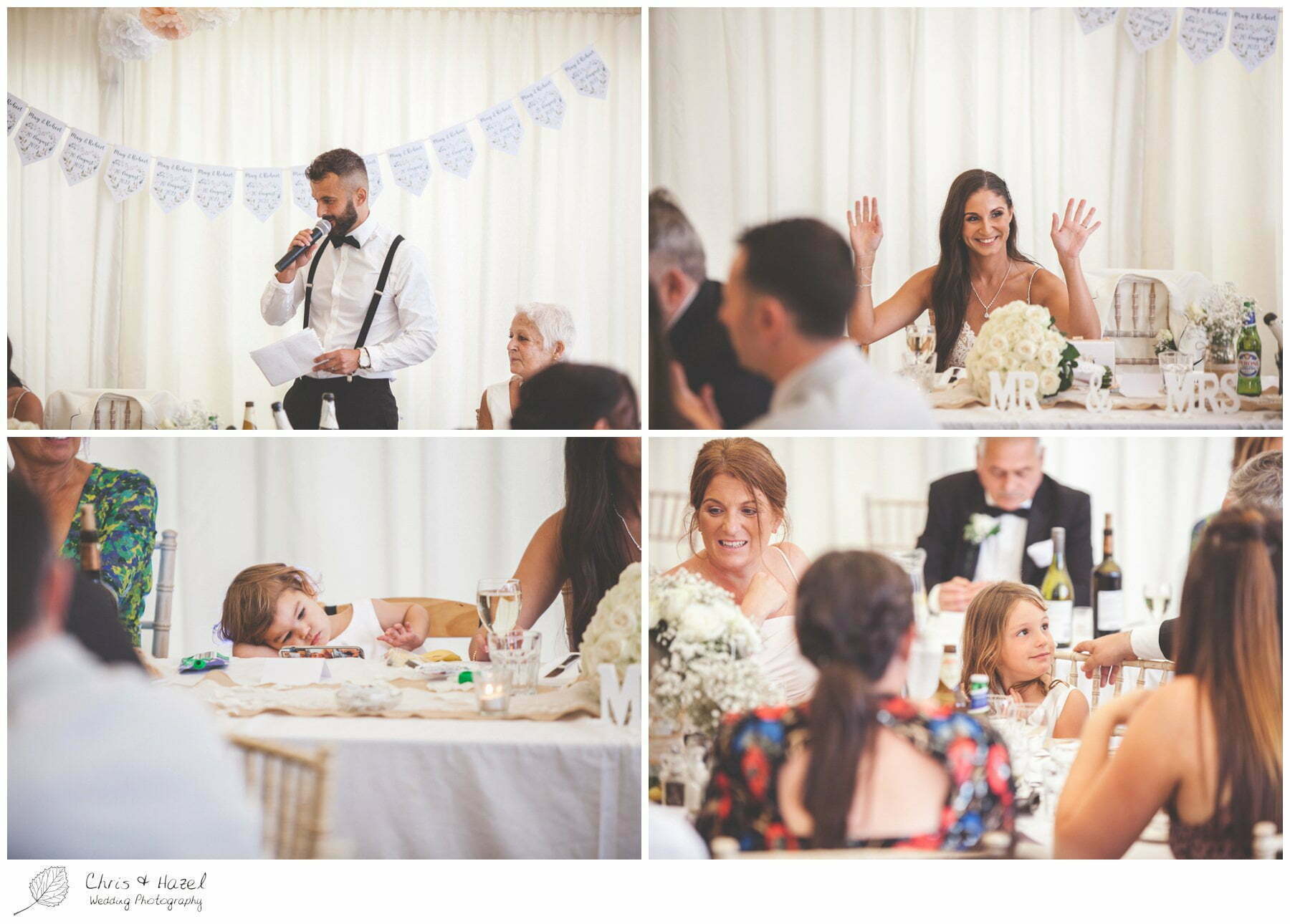 Grooms speech, speech reactions, wedding breakfast, Hamswell House, Wedding marquee reception, Hamswell House Wedding Photography, Hamswell House Wedding Photographs, Bath Wedding Photographer, Documentary wedding photography Bath, Bath Wedding Day,