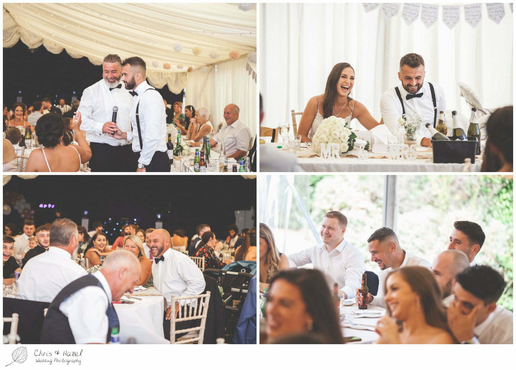 speech reactions, wedding breakfast, Hamswell House, Wedding marquee reception, Hamswell House Wedding Photography, Hamswell House Wedding Photographs, Bath Wedding Photographer, Documentary wedding photography Bath, Bath Wedding Day,