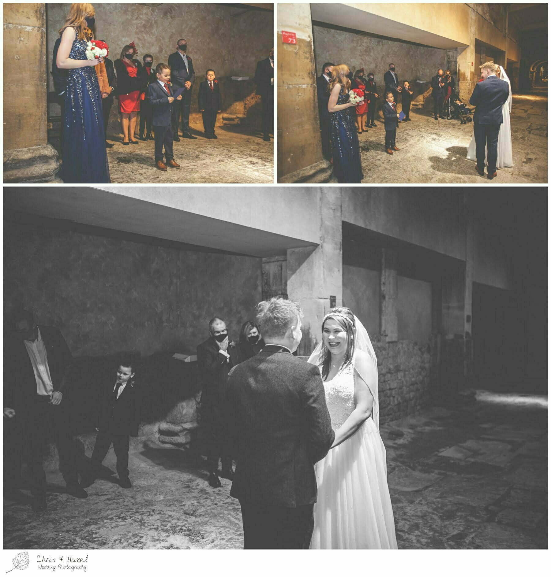 Bride and Groom Wedding Ceremony at Roman Baths Pump Rooms, The Roman Baths Wedding Photography, Roman Baths Wedding Photographer, Wedding in Bath, Bath Wedding Day, documentary wedding photography, Chris and Hazel Wedding Photography Bath, Sammie Singfield Scott Brown