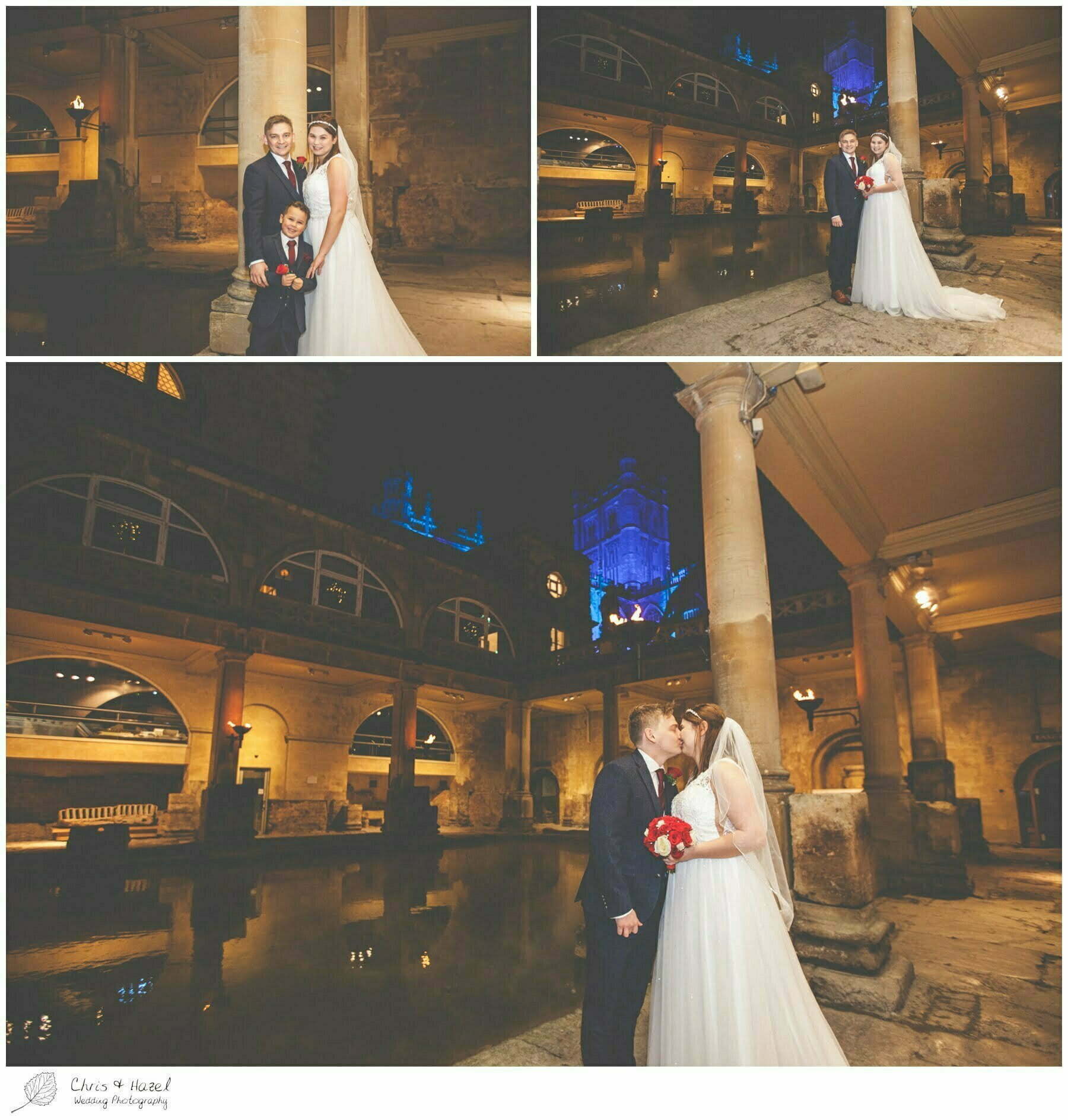 Bridal portraits, Bath Abbey, Bride and Groom at Roman Baths Pump Rooms, The Roman Baths Wedding Photography, Roman Baths Wedding Photographer, Wedding in Bath, Bath Wedding Day, documentary wedding photography, Chris and Hazel Wedding Photography Bath, Sammie Singfield Scott Brown