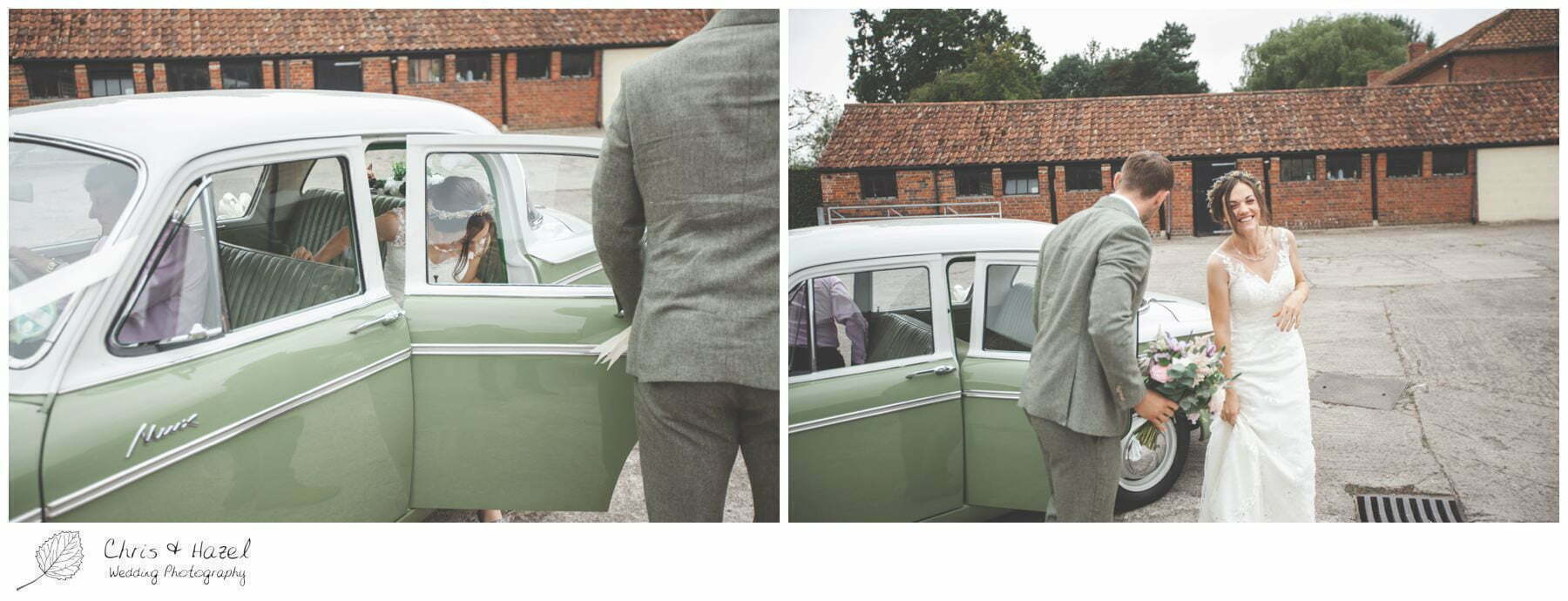 bride getting out of wedding car, Fullingbridge farm barn Wedding Photographer, Fullingbridge farm barn Wedding Photography, Fullingbridge farm barn Wedding Photographs, Fullingbridge farm barn Wedding Day, Wiltshire Wedding Photographer, Wiltshire Wedding Photography, Documentary wedding photographer Wiltshire, Documentary wedding photography Wiltshire, Reportage wedding photographer Wiltshire, Reportage wedding photography Wiltshire, Contemporary wedding photographer Wiltshire, Contemporary wedding photography Wiltshire, Fine Art wedding photographer Wiltshire, Fine Art wedding photography Wiltshire,